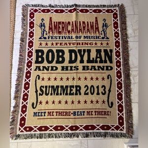 Bob Dylan Blanket Throw from the 2013 Americanarama Summer Tour